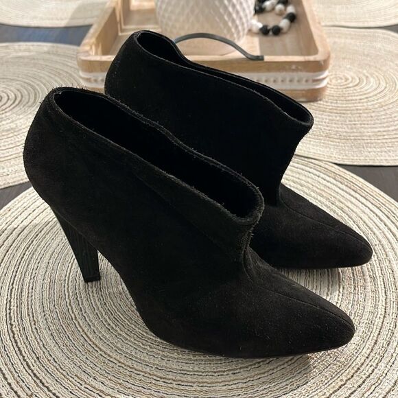 Balenciaga Black Suede Ankle Boots Size 7.5 - Picture 10 of 15